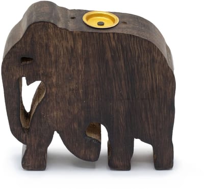 Ancient Wisdom - Wierook - Houder olifant multicolor hout one size - Wierookhouder - Wierookstokjes - Geur - Aroma - Interieur - Decor
