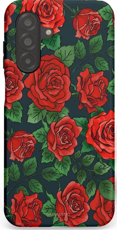 Casetastic Hoesje Geschikt voor Samsung A26 - Stijlvolle Beschermende Duo-layer Case - Rozen rood