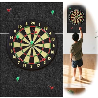 Dartbord Wandbeschermer en Wandrand - Vilt Wandbescherming voor Dartbord - Zelfklevende Dartbordbescherming