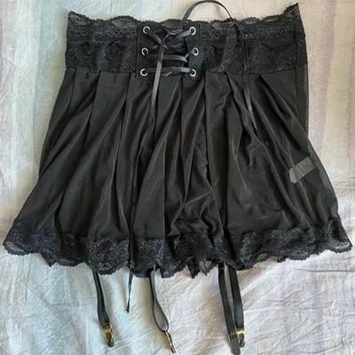 Sexy Kant Bandage Jarretel Suspender Riem Vrouwen Grote Maten Mesh Transparante Lingerie Combinatie Kousen Jarretel Voor Kousen M black