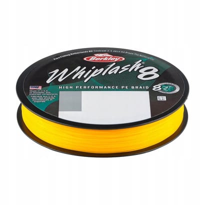 Berkley Whiplash 8X Gevlochten Lijn - Fel Geel - 300m - 0.16mm