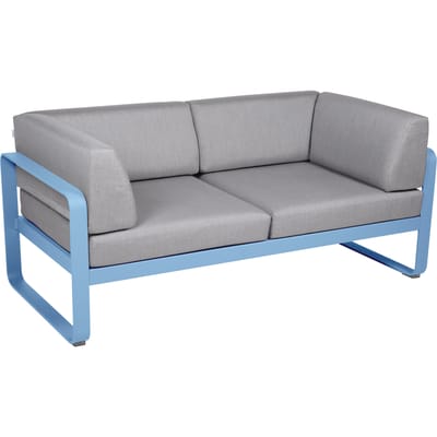 Fermob BELLEVIE club sofa 2 zits - E1 Maya blauw - 79 Flanelgrijs