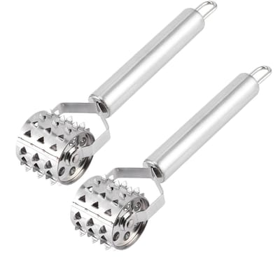 Dailygoods- Vleesvermalser Schokbestendig - Vleesvermalser Tool - RVS Vleesvermalser - Vleeshamer - 2 Stuks - Voor Steak/Rundvlees/Lam