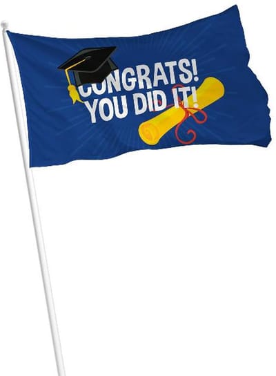 Folat - Flag 90x60cm Congrats!