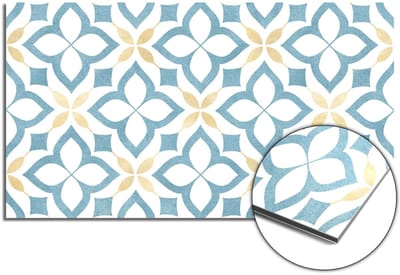 KitchenArt - Deep Floral Cross Spatscherm - 60x30 cm - Spatscherm Achterwand Keuken - Spatwand Keuken