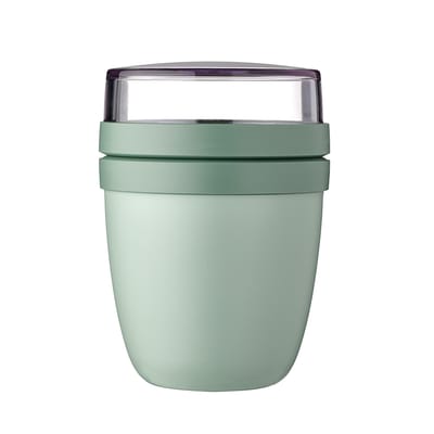 Mepal Lunchpot mini Ellipse - 300 ml - Yoghurt en Muesli beker to go - Geschikt voor vriezer. magnetron en vaatwasser - Nordic sage