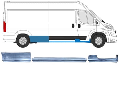 Reparatiepaneel set voor Opel Movano 2021-2026 / Rechts