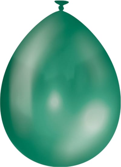 Metallic ballonnen | 10 stuks | Kleur: Groen | Afmeting: 30cm