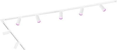 Ledvion - Smart LED Railverlichting 3M + 7 Railspots (4.9W - RGB - Wit - Dimbaar) - 1-Fase