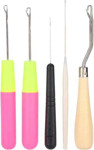 Handige haaktool voor haken, rivet haken en breien van sokken en tapijten