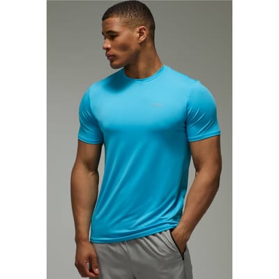 Heren Actief Regular Fit T-shirt | Bright Blue | Size XS