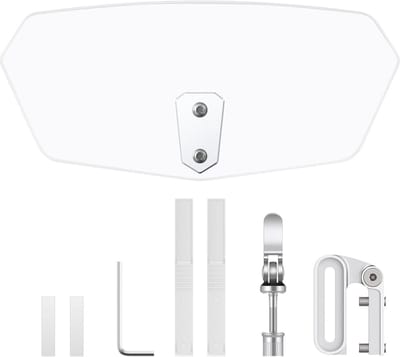 Universele Windscherm voor Motorfiets - Transparante Hars Clip-On