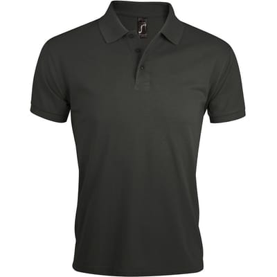 SOLS Heren Prime Pique Poloshirt met korte mouwen (Donkergrijs)
