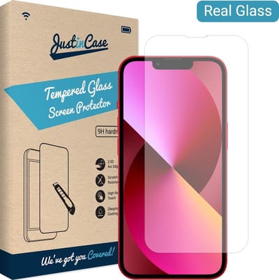 Just in Case screenprotector geschikt voor iPhone 13 / 13 Pro - Screenprotector Gehard Glas