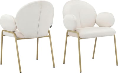 Iwama-Eetkamerstoel - 2 Pack - CrÃ¨me