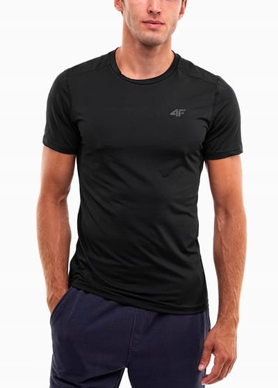 4F T-shirt Heren - Zwart - Polyester - Maat M