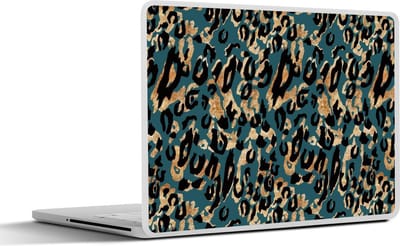 Laptop sticker - 13.3 inch - Panter - Dierenprint - Bruin - 31x22,5cm - Laptopstickers - Laptop skin - Cover