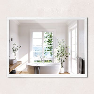 ArtPrintCave Wandspiegel - Rechthoekige Spiegel Zwart - 60x80 cm - Woonkamerspiegel - Inloopkastspiegel - Hal - Kaptafel spiegel - Zwarte Spiegel Rechthoek - Minimalistische Wandspiegel - Wandspiegel Rechthoek Zwart