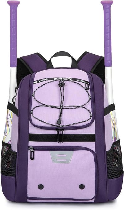 Sporttas Kinderen - Sportrugzak Gymtas - Sportbenodigdheden Vervoeren - Met Schoencompartiment - 44.5 x 30.5 x 22.9 cm - Paars