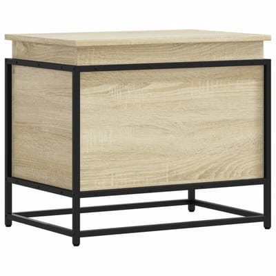 vidaXL - Opbergbox - met - deksel - 60x40x51,5 - cm - bewerkt - hout - sonoma - eiken