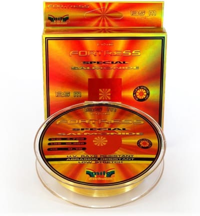 Vislijn Monofilament - Forelsnoer Speciale - Vissen Forel - Hoge Treksterkte - 135 Meter 0.18mm - Geel