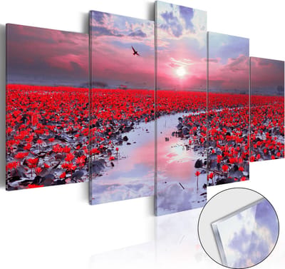 Schilderijen Op Canvas - Afbeelding op acrylglas - The River of Love [Glass] 200x100 - Artgeist Schilderij