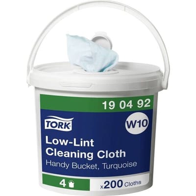 TORK 190492 Voetarme reinigingsdoekjes in de W10-doneremmer, 1-laags Aantal: 800 stuk(s)