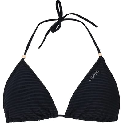 Protest MIXAleias – Triangel bikini top Dames – Koordsluiting – Uitneembare vulling – Mix & Match – Zwart