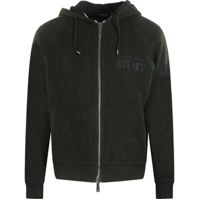 Dsquared2 Army Logo Militaire Groene Hoodie