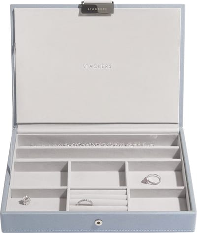 Middelgrote Juwelenbox in Dusk Blauw - Perfect voor Organisatie van Je Sieraden