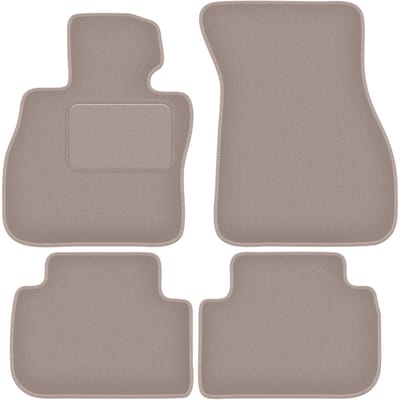 Beige velours vloermatten voor: BMW 2 F44 coupé (2020-)