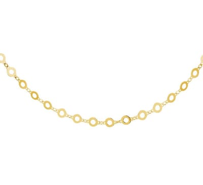 YO&NO - Ketting - Zilver verguld - Rondjes -  4,0 mm -  40 + 4 cm - Zilver 925