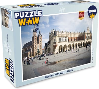 Puzzel Polen - Krakau - Plein - Legpuzzel - Puzzel 1000 stukjes volwassenen