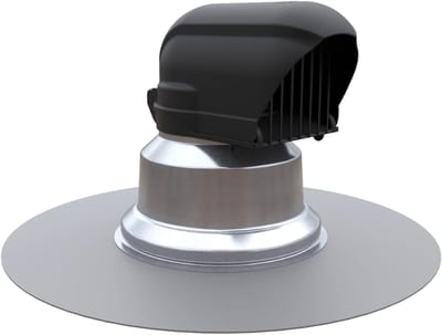 Ubbink kabel- en leidingdakdoorvoer 120mm 0° alu Armourplan SM geïsoleerd - zwart (0770223)