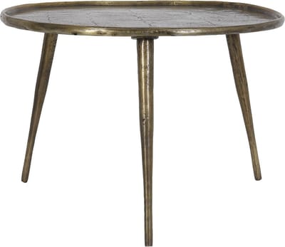Light & Living Bijzettafel Babina - Antiek Brons - Ø59cm - Industrieel,Luxe