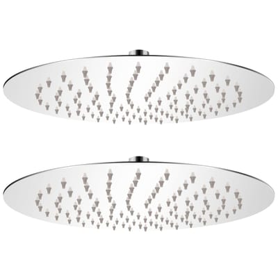 vidaXL - Regendouchekop - 2 - st - rond - 25 - cm - roestvrij - staal