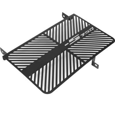 Grille de Radiateur de Moto Noir Couvercle de Sécurité Protecteur en Maille pour Réservoir d'Eau Compatible avec SUZUK GSXS750 1517 white