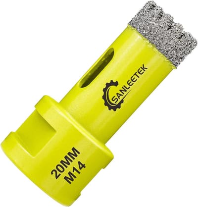 Diamant Tegelboor 20mm Gekarteld - Vacuüm Gesoldeerd voor Keramiek, Porselein, Graniet (M14)
