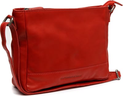 The Chesterfield Brand Leren Schoudertas Schoudertas Weimar Shoulderbag Red Rood