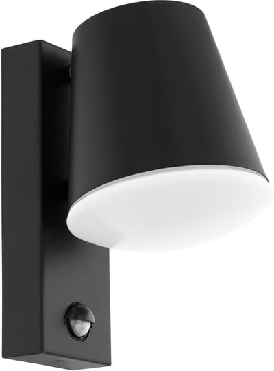 EGLO Caldiero Wandlamp Buiten - Beweginssensor - E27 - 24 cm - Antraciet/Wit