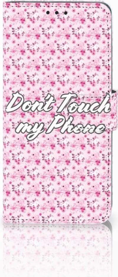 Huawei P30 Pro Portemonnee Hoesje Flowers Pink DTMP