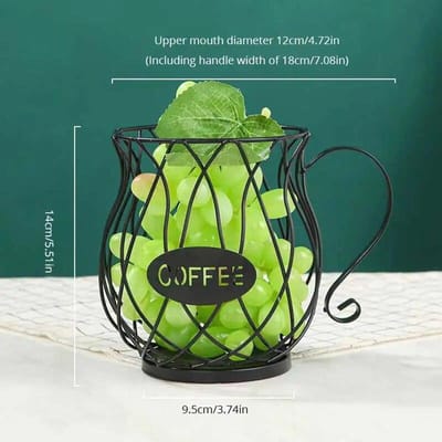 1 stuks Koffiepadhouder Grote Capaciteit Kop Koffiepad Organizer Koffiemelkcontainer Koffiepad Opbergbeker Mokvorm Koffie