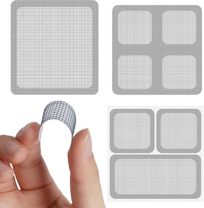 Reparatieset voor Vliegengaas - 36 Stuks Zelfklevende Glasvezel voor Insectenbescherming