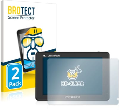 BROTECT - Screenprotector voor Feelworld LUT7 7" - Folie Beschermfolie transparant 2 Stuks