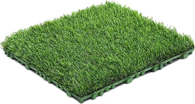 Gazontegels - Kunstgras tegels - Terras verfraaien - In elkaar grijpend - 30x30 cm - Groen
