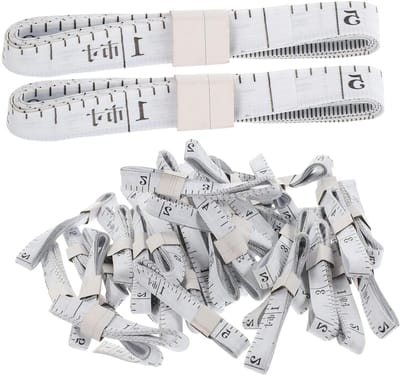 Opvouwbare Meetlinten - Meetgereedschap - Lichaamsmeting - Zachte stof - 50 stuks - Willekeurige kleur