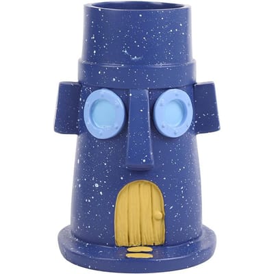 Ornements Décoratifs Amusants de Bureau pour Étudiant Artisanat en Résine Écologique Porte-Stylo Décoration Poulpe Cartoon Frère blue