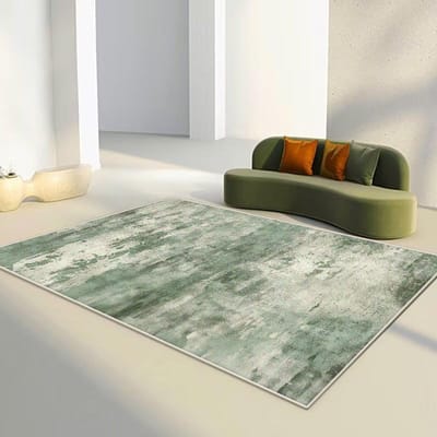 Groen Abstract Flanel Tapijt Slaapkamer Decoratie Grote Oppervlakte Kleden Sofa Zijtapijten voor Woonkamer Zachte Pluizige Lounge Vloermat 60*90cm