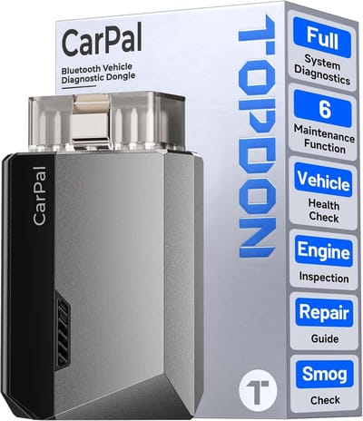 OBD2 Scanner Bluetooth - Autodiagnose Tool - Auto Onderhoud - Alle Systemen Diagnose - Compact Formaat - Zwart
