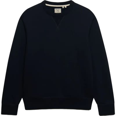 Superdry Essential Stacked Logo Sweatshirt Blauw S Man